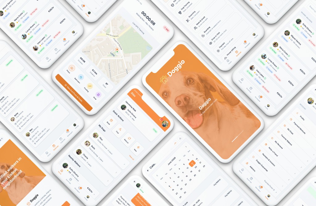 Doggio — Trust-Driven Dog Walking Marketplace App Design