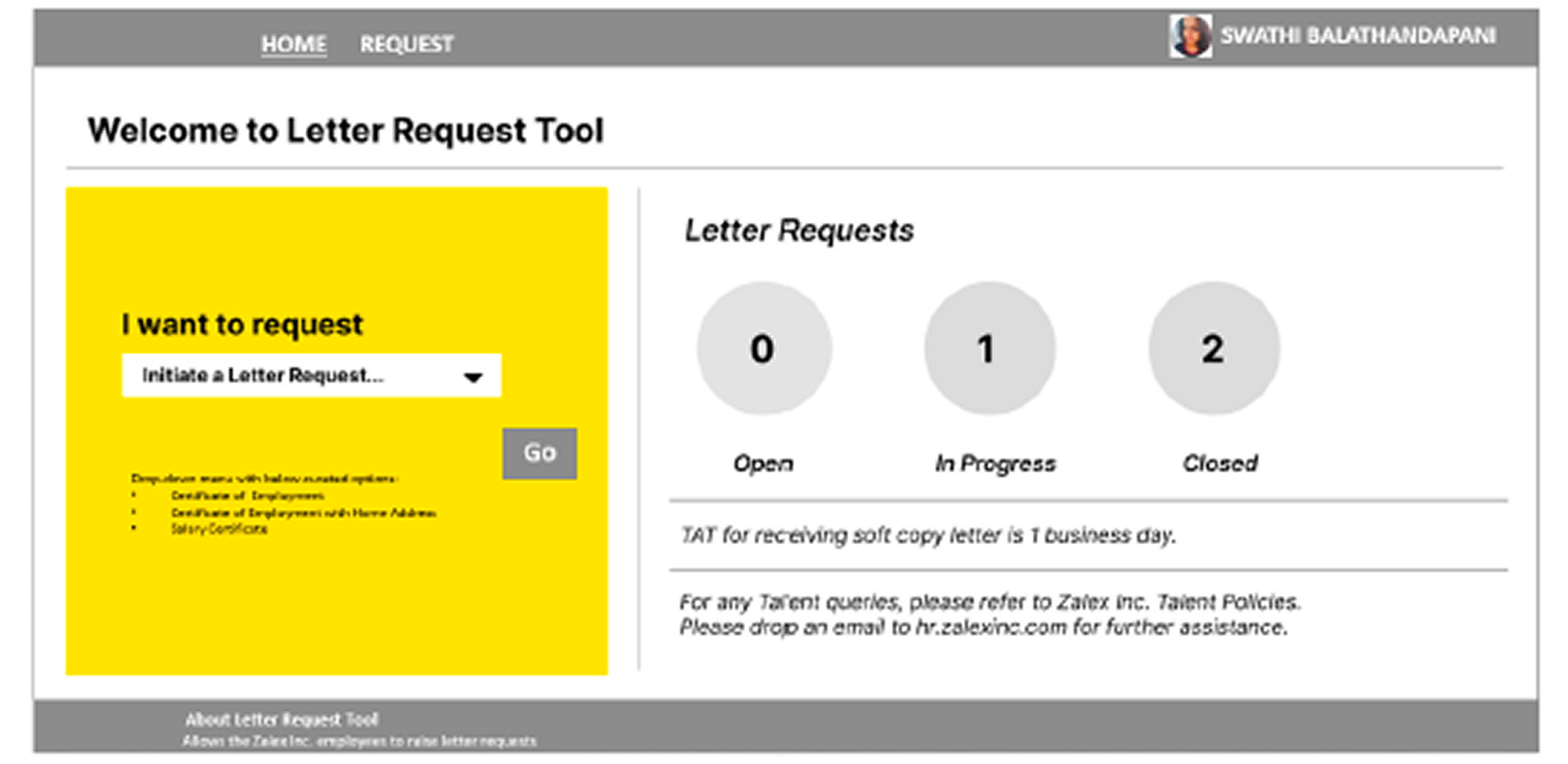 Zalex — Legacy wireframe 1 (before redesign)