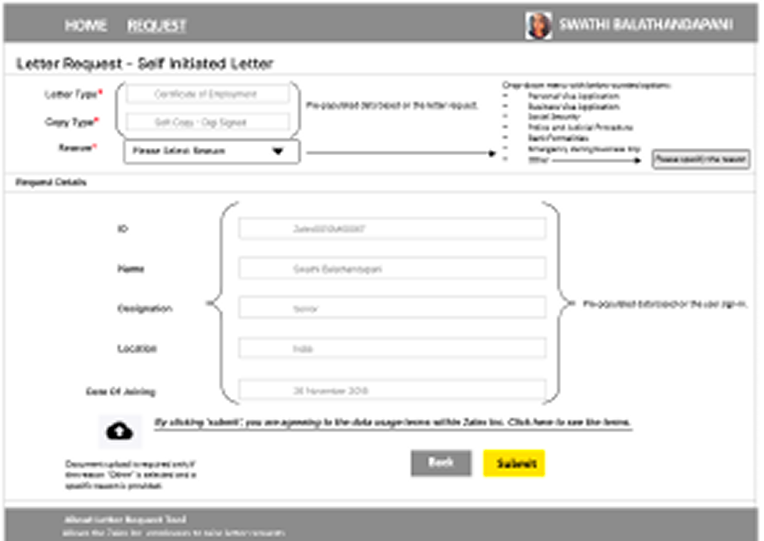 Zalex — Legacy wireframe 2 (before redesign)
