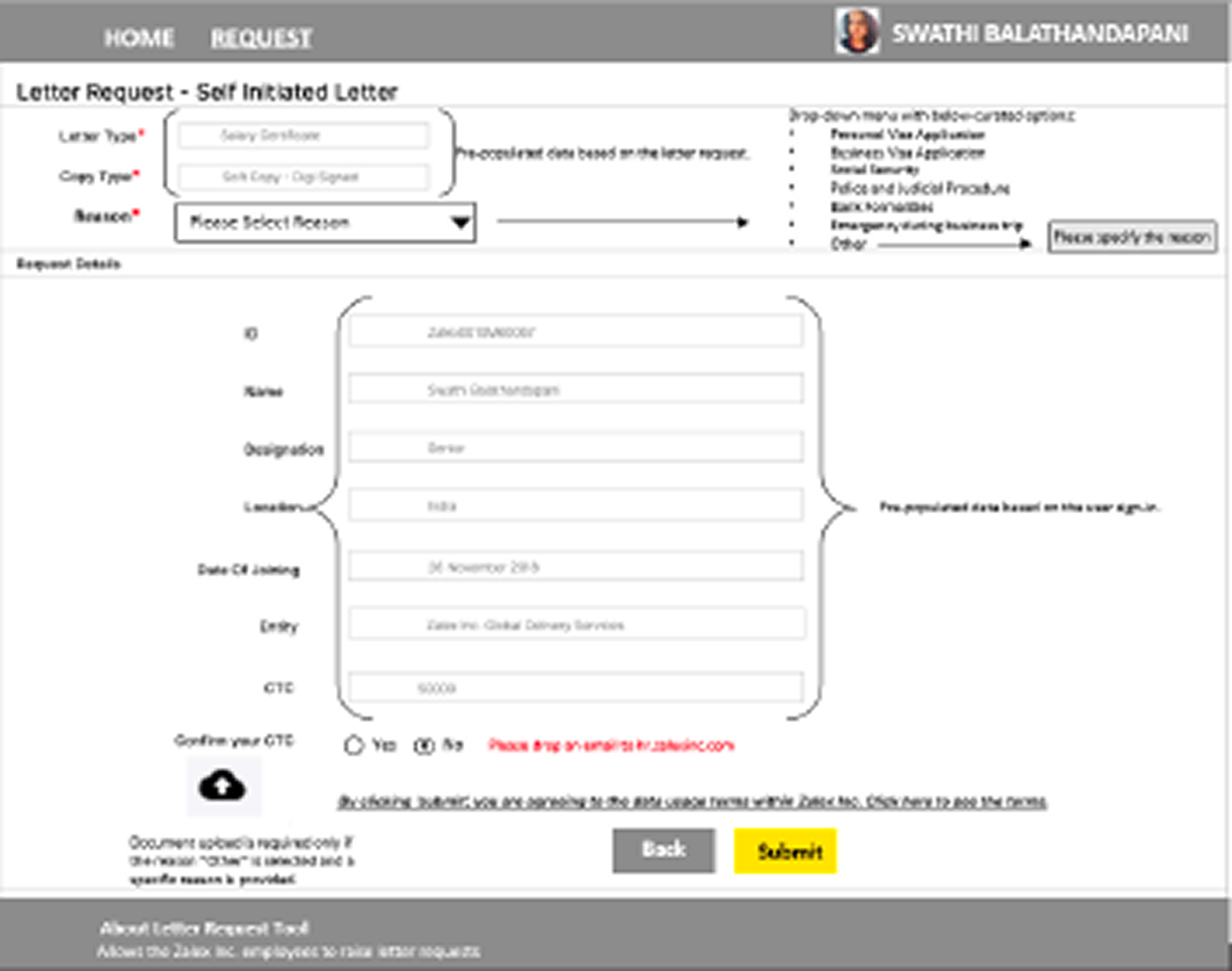 Zalex — Legacy wireframe 3 (before redesign)