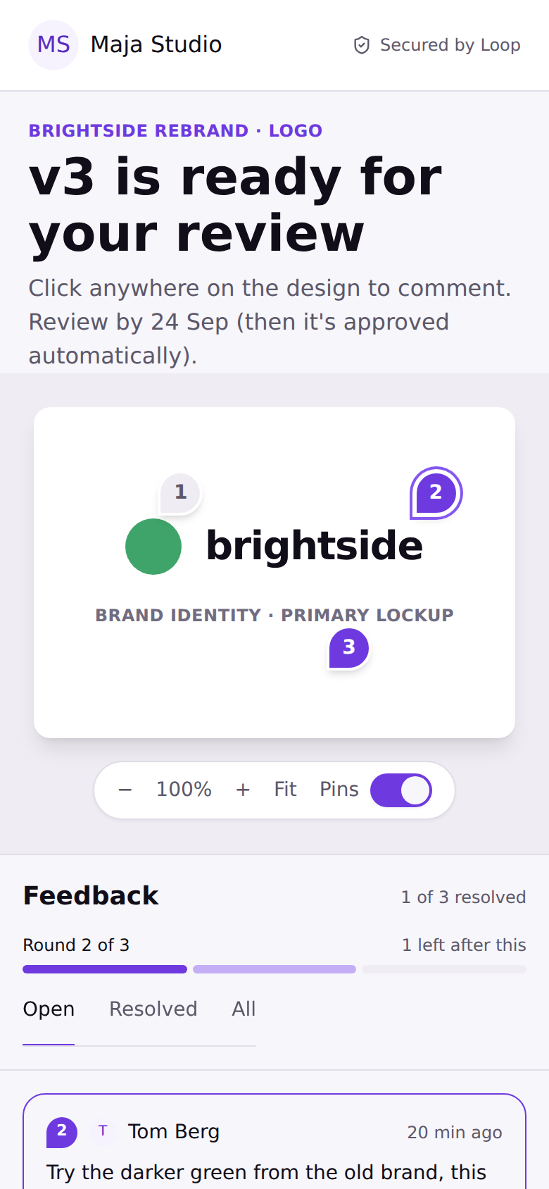 Client: review