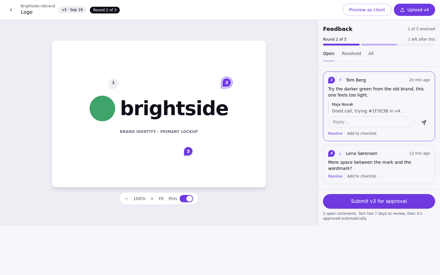 Review & feedback