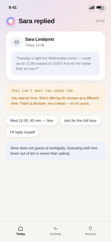 An answer it can't resolve