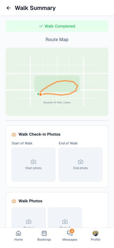 Walk summary