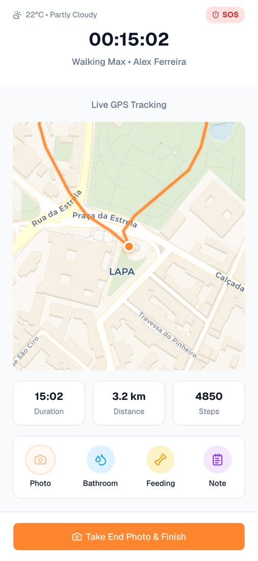 Doggio — Live GPS Walk Tracking