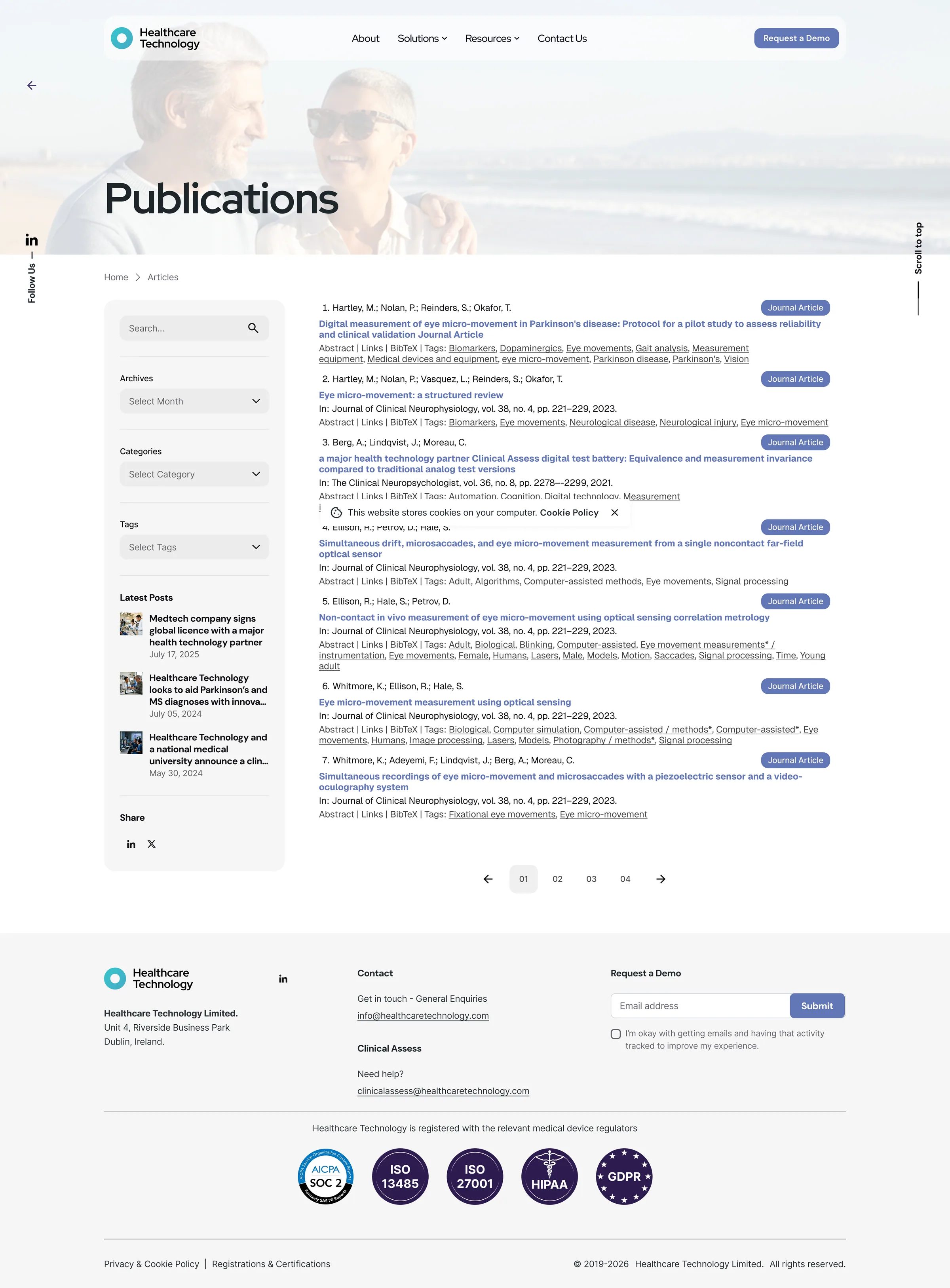 Publications page