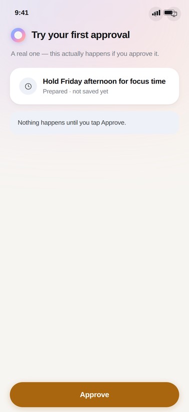 First approval