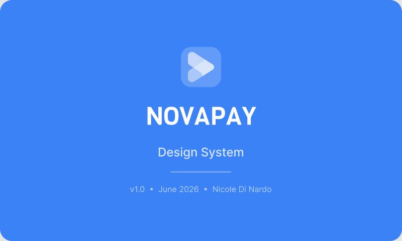 NovaPay — Design System Cover