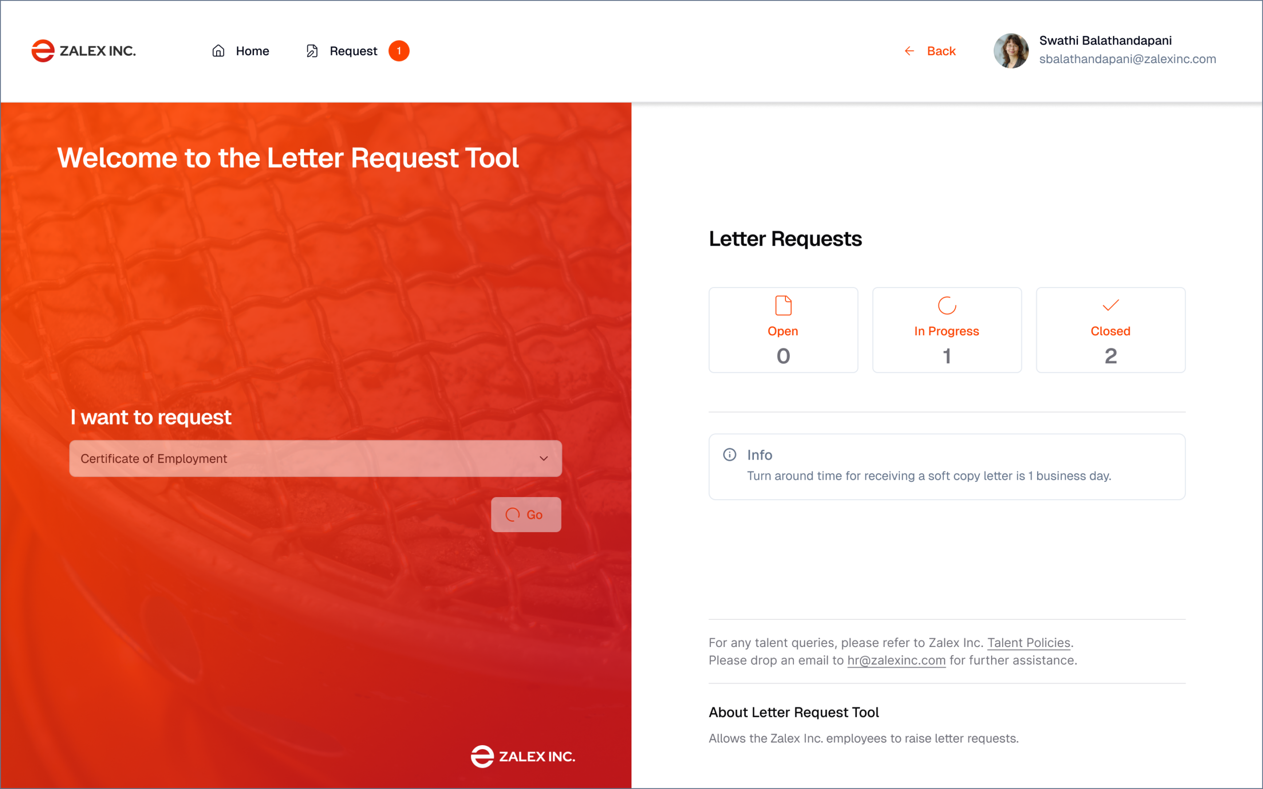 Zalex Redesign — Flow 1 Step 3