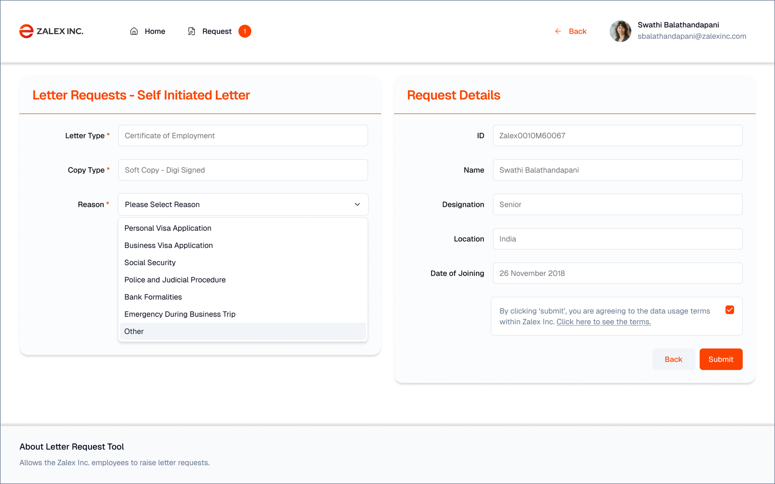 Zalex Redesign — Flow 1 Step 5