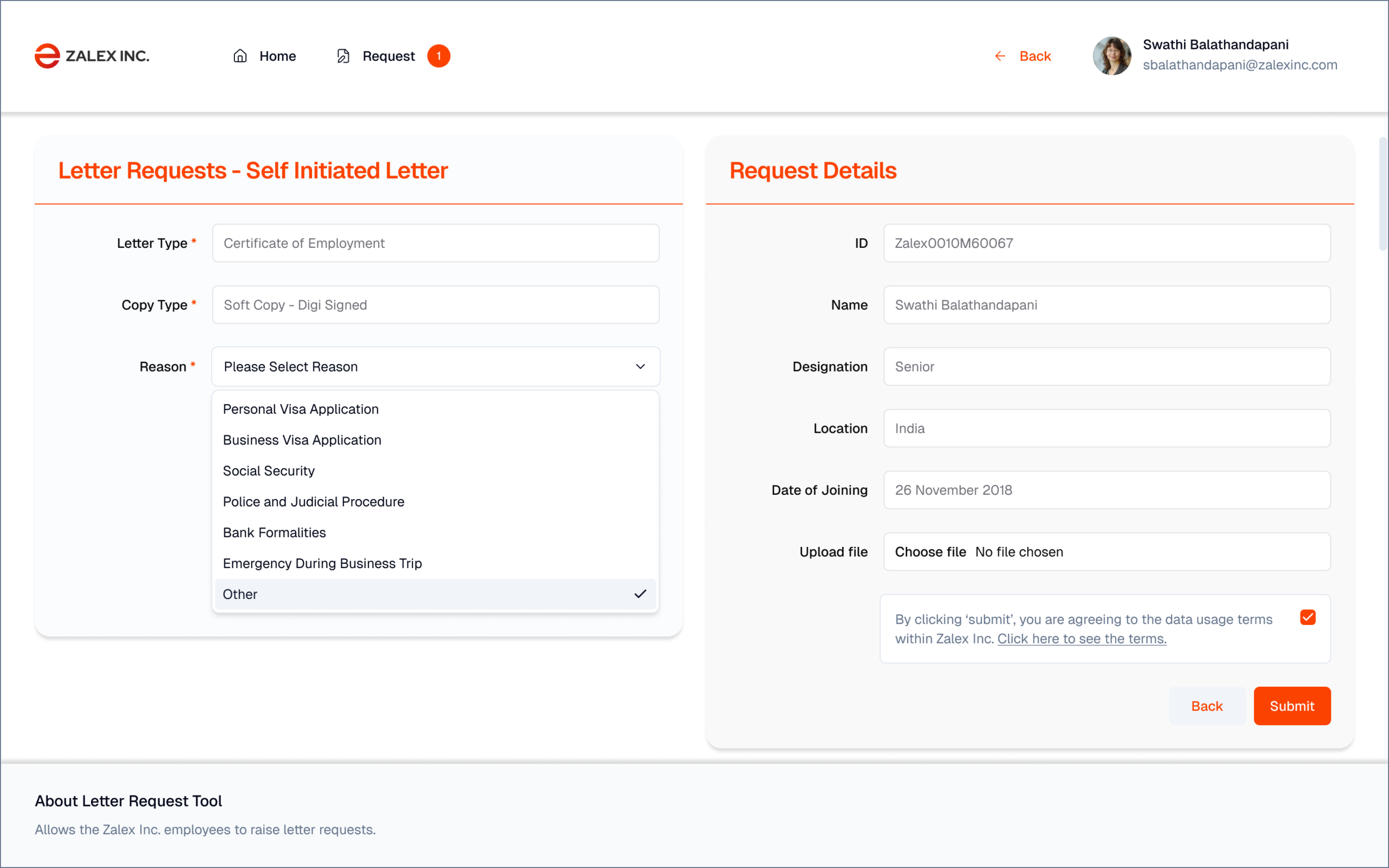 Zalex Redesign — Flow 1 Step 6