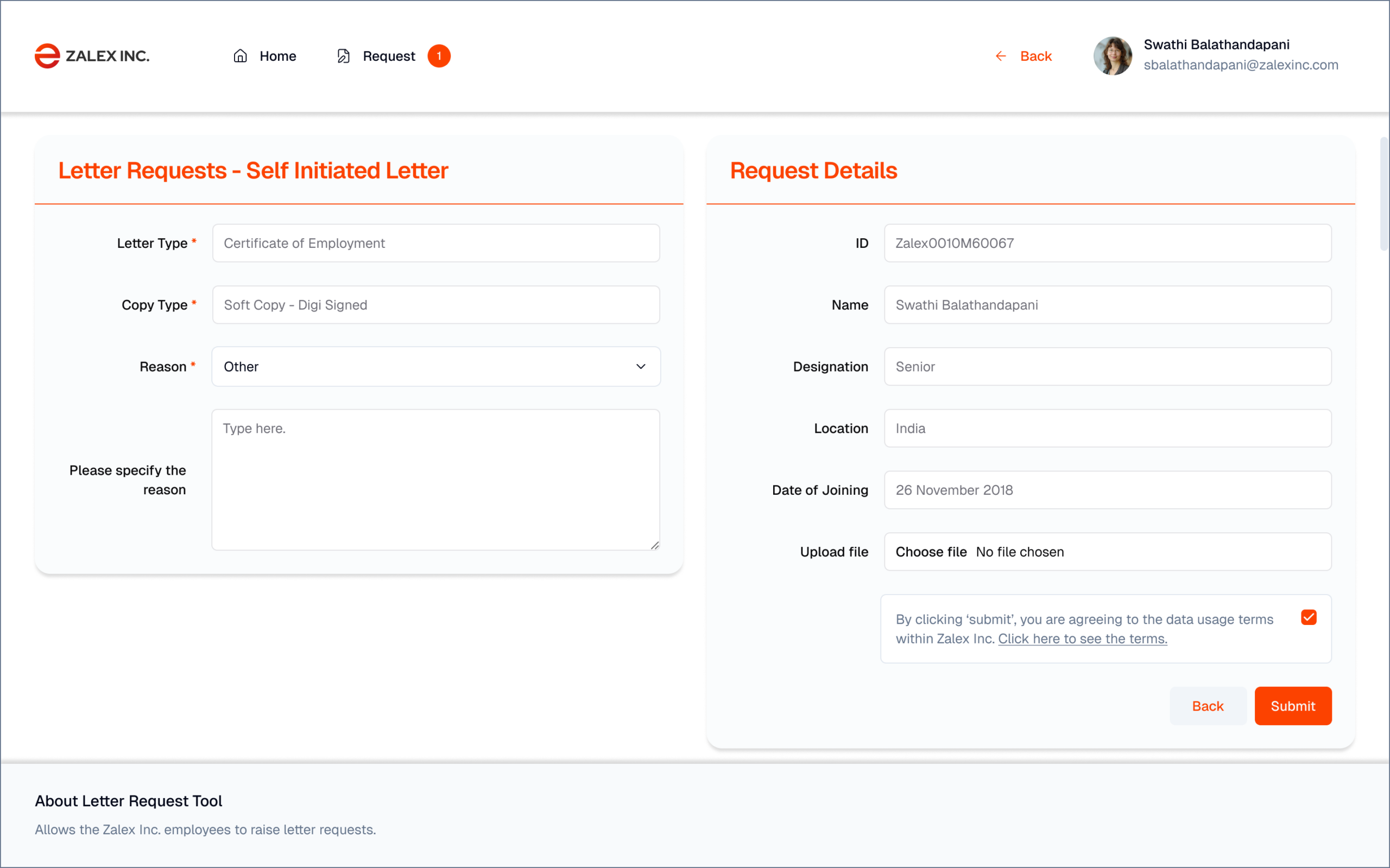 Zalex Redesign — Flow 1 Step 7