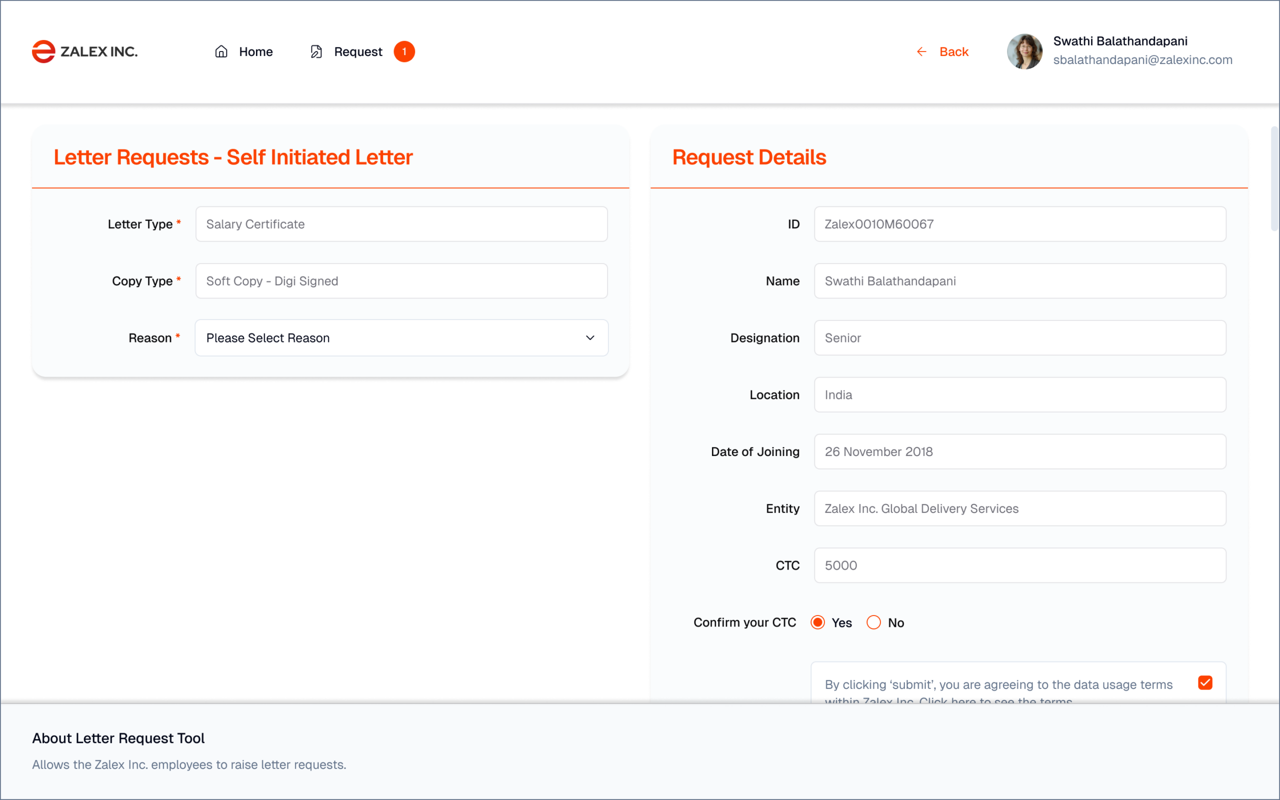Zalex Redesign — Flow 2 Step 3